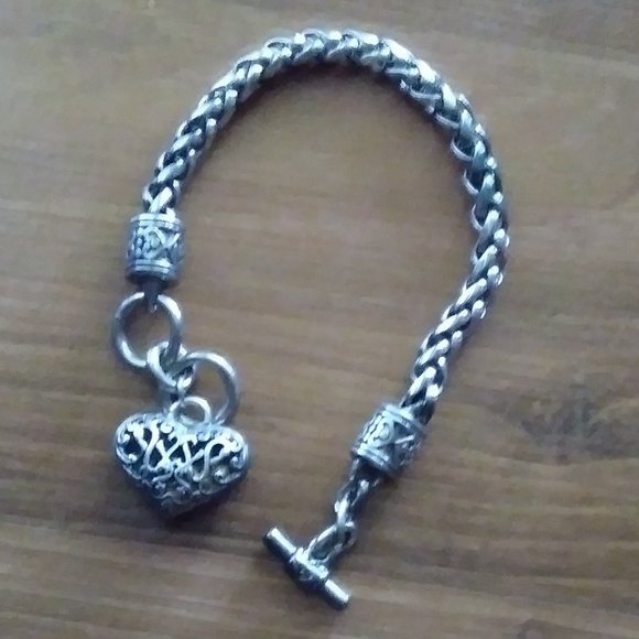 BRIGHTON STYLE SILVER HEART - Picture 1 of 7